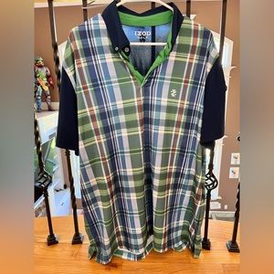 Izod golf shirt, size L.